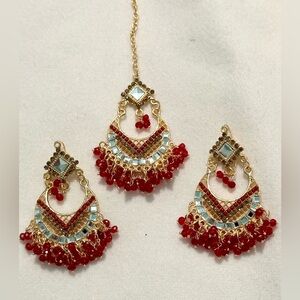 Pakistani/Indian traditional jewelry earrings set